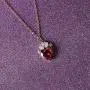 VINJEWELRY Queen of Hearts Evie Costume Necklace Descendants Ruby Red Heart Valentines Day Sweetheart Gift for Her VINJEWELRY Queen of Hearts Evie Costume Necklace Descendants Ruby Red Heart Valentines Day Sweetheart Gift for Her