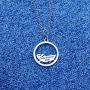 WUSUANED Pet Lover Gift Hamster Wheel Necklace Crazy Hamster Lady Hamster Lover Pendant Necklace Animal Lover Jewelry Gift for Women