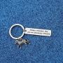 WUSUANED Inspirational Gift Always Remember That You are Absolutely Unique Zebra Keychain Inspirational Jewelry Gift for Zebra Lover