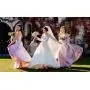 BriLove Womens Wedding Bridal Crystal Cluster Tennis Stretch Bracelet